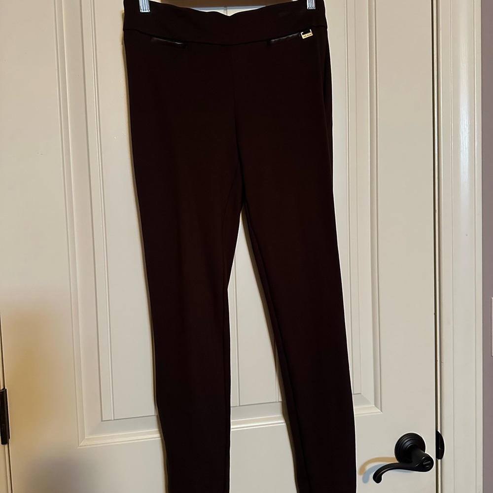 Anne Klein Dark Brown Leggings
